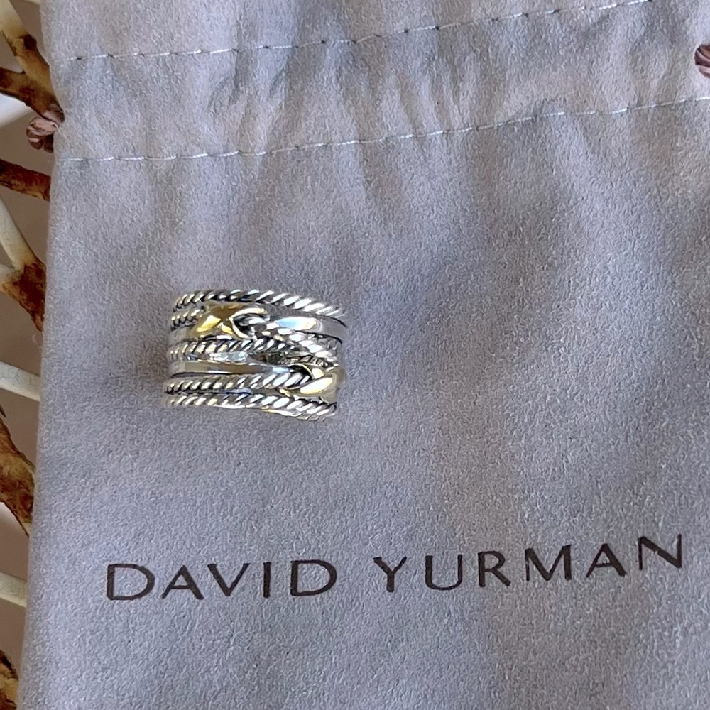 David Yurman Double X Crossover Ring
